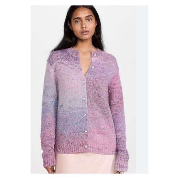 NWT Dannijo Mystical Ombre Sequin Cardigan XS Purple - Picture 4 of 10